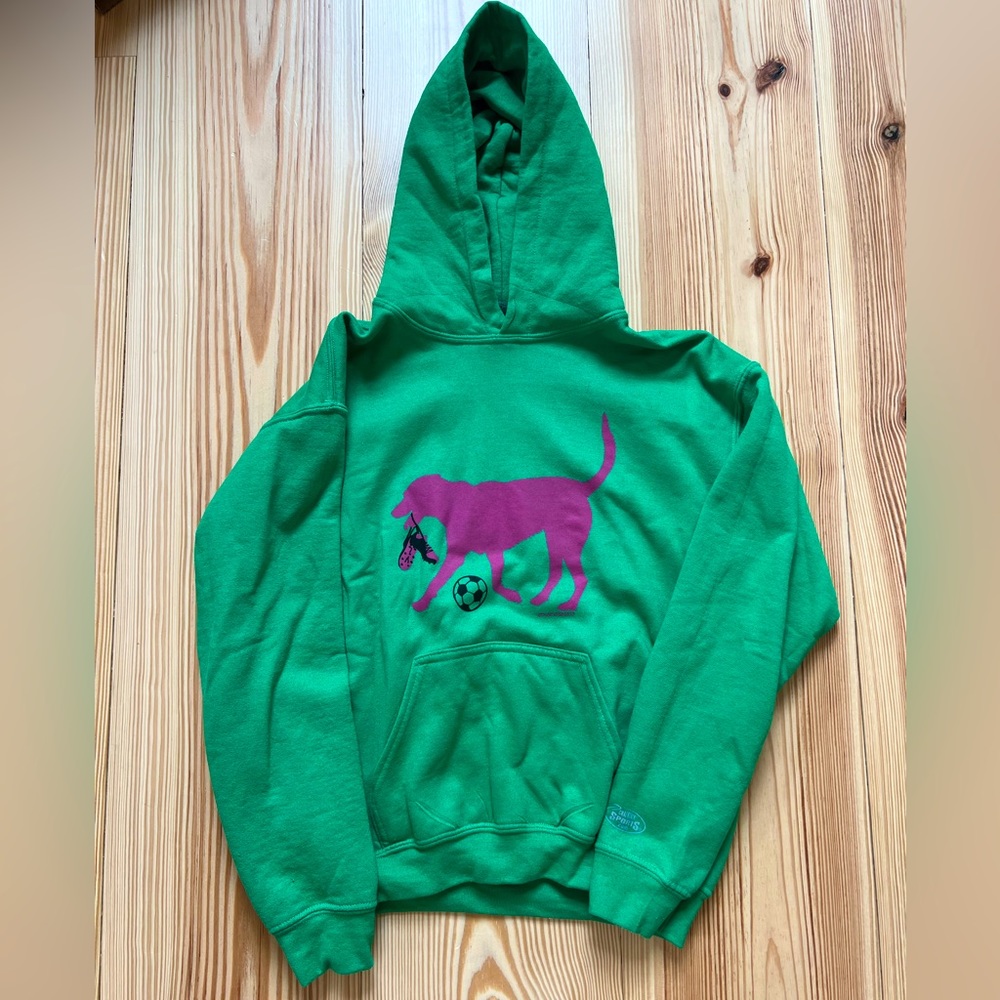 Like New Worn Once Soccer Dog Hoodie Youth Large